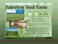 Tablet Screenshot of fairviewsodfarm.com
